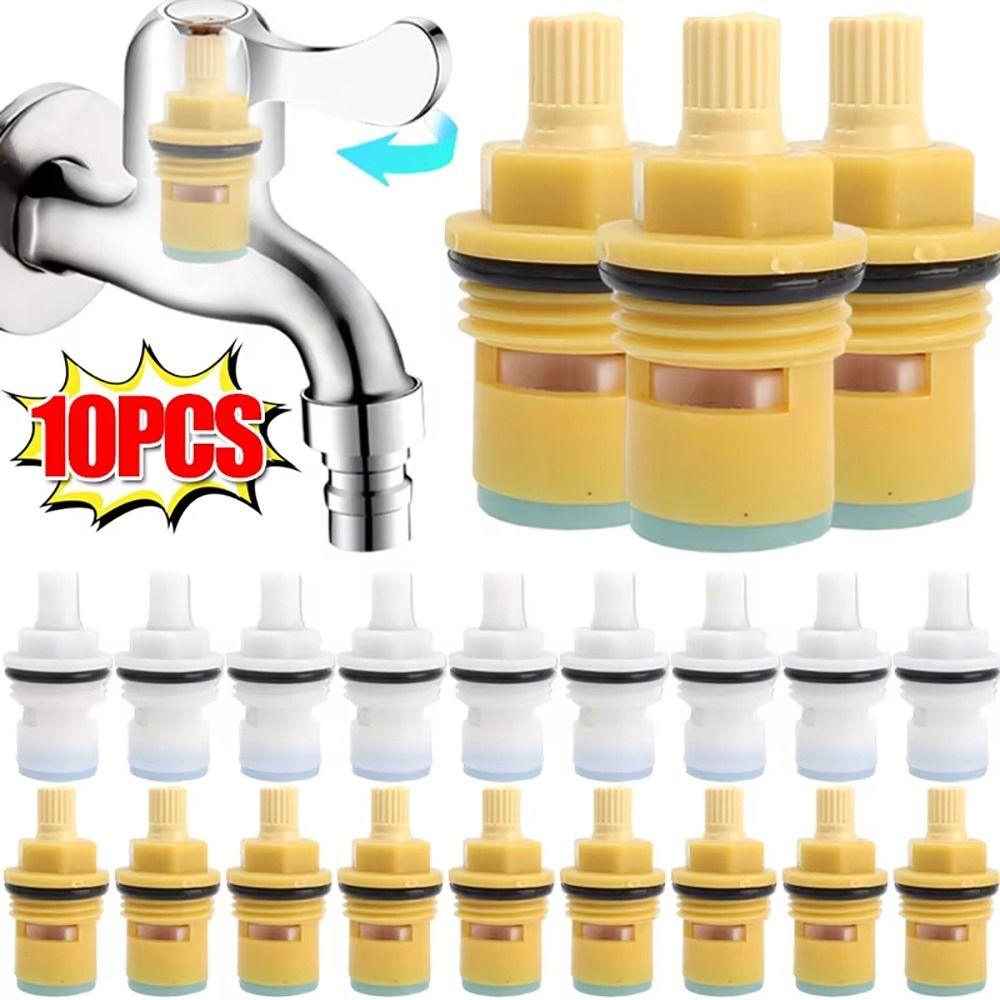 Shower Valve Cartridge - 10Pcs Bathroom Kitchen Plastic Faucet Cartridge