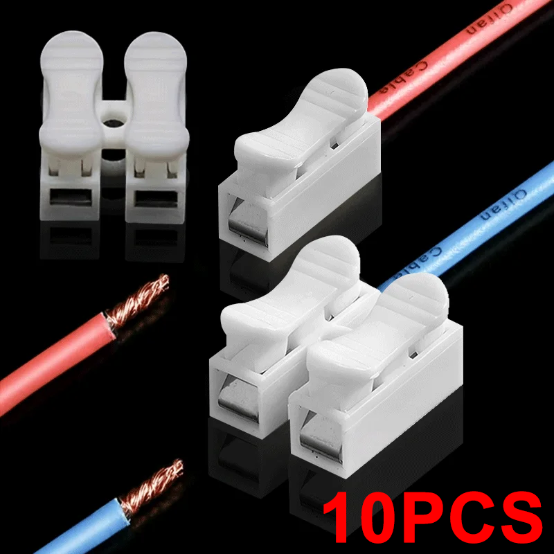 Push Fit Connector - 10Pcs Quick Terminal Connector 1P 2P