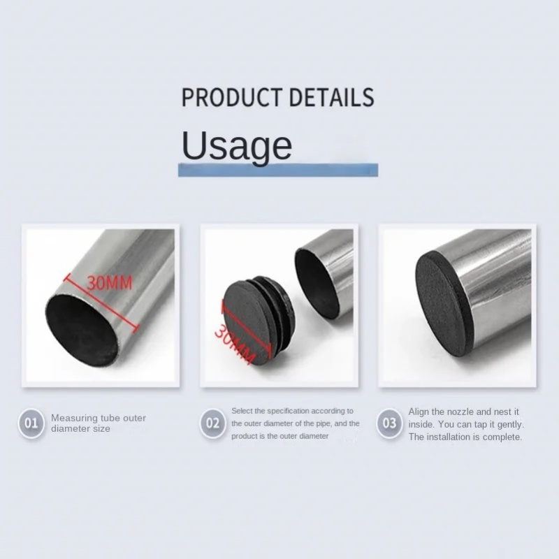 8 PCS Black Round Plastic Blan - огляд і ціна Plastic Pipe Clip