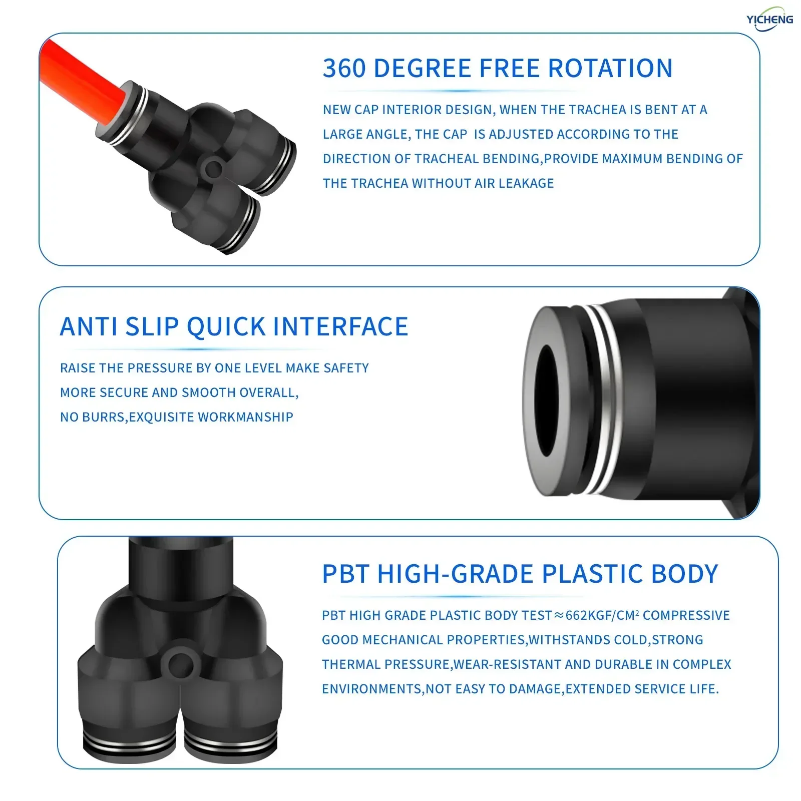 10MM ID Hose Connector Y Split - огляд і ціна Push Fit Connector