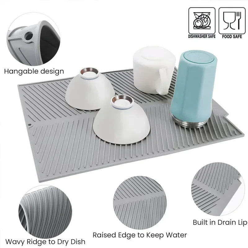 Silicone Dish Draining Mat, Po - огляд і ціна Silicone Tap Washer
