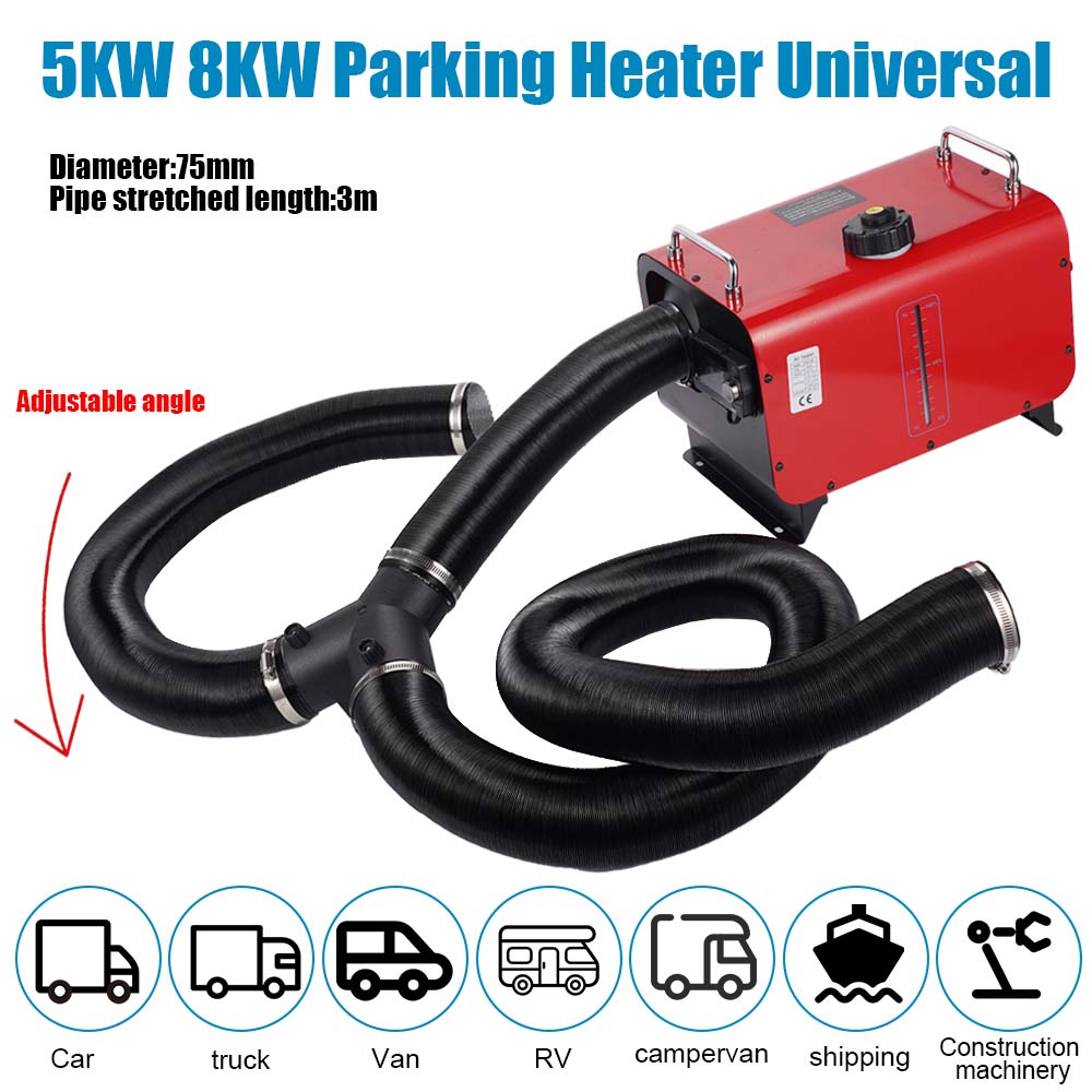 75mm Air Diesel Parking Heater - огляд і ціна Flexible Hose Braided
