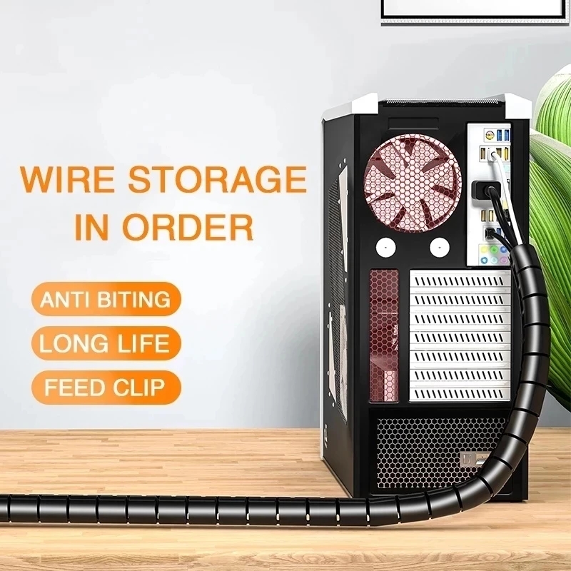 1/2M Flexible Spiral Cable Org - огляд і ціна Plastic Pipe Clip
