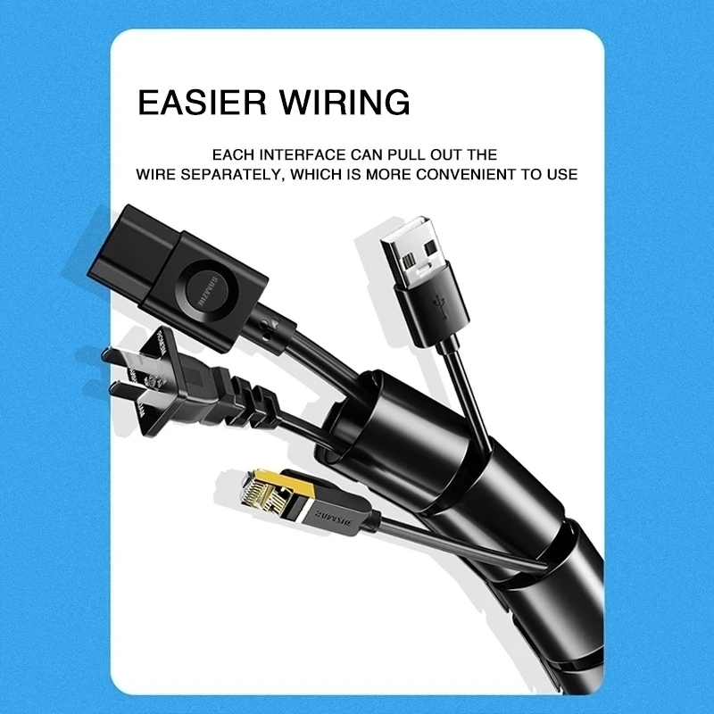 1/2M Flexible Spiral Cable Org - огляд і ціна Plastic Pipe Clip