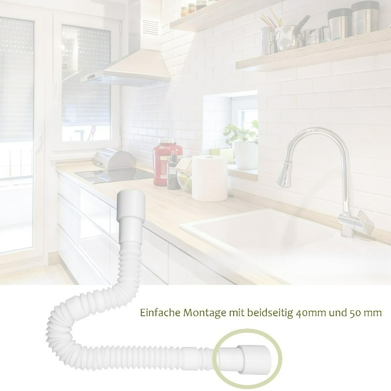 Flexible Drain Pipe for Kitche - огляд і ціна Flexible Hose Braided