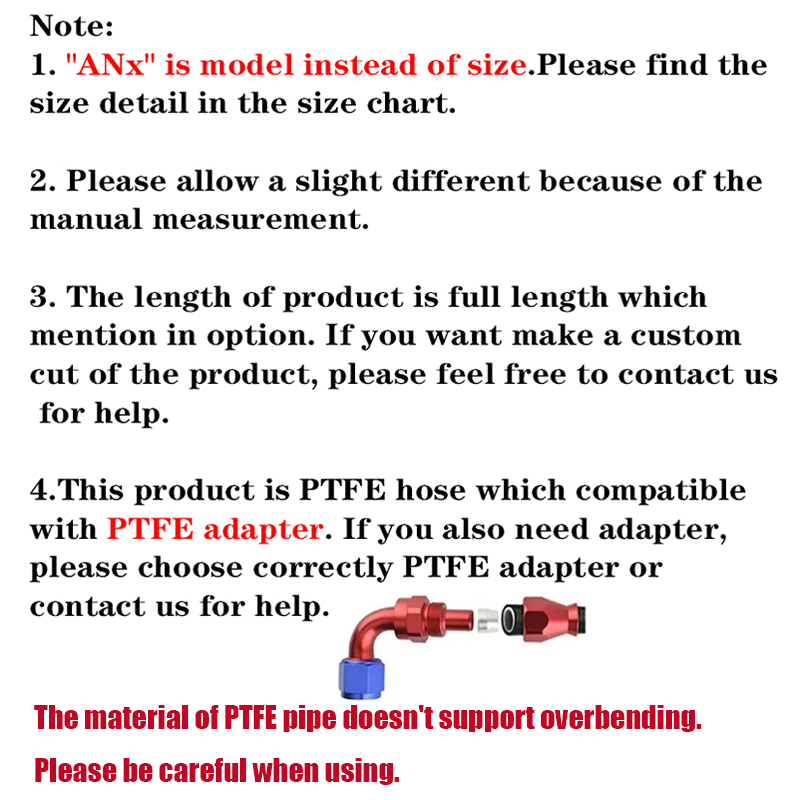 1M/2M/3M/5M AN3 AN4 AN6 AN8 AN - огляд і ціна Ptfe Tape Thread
