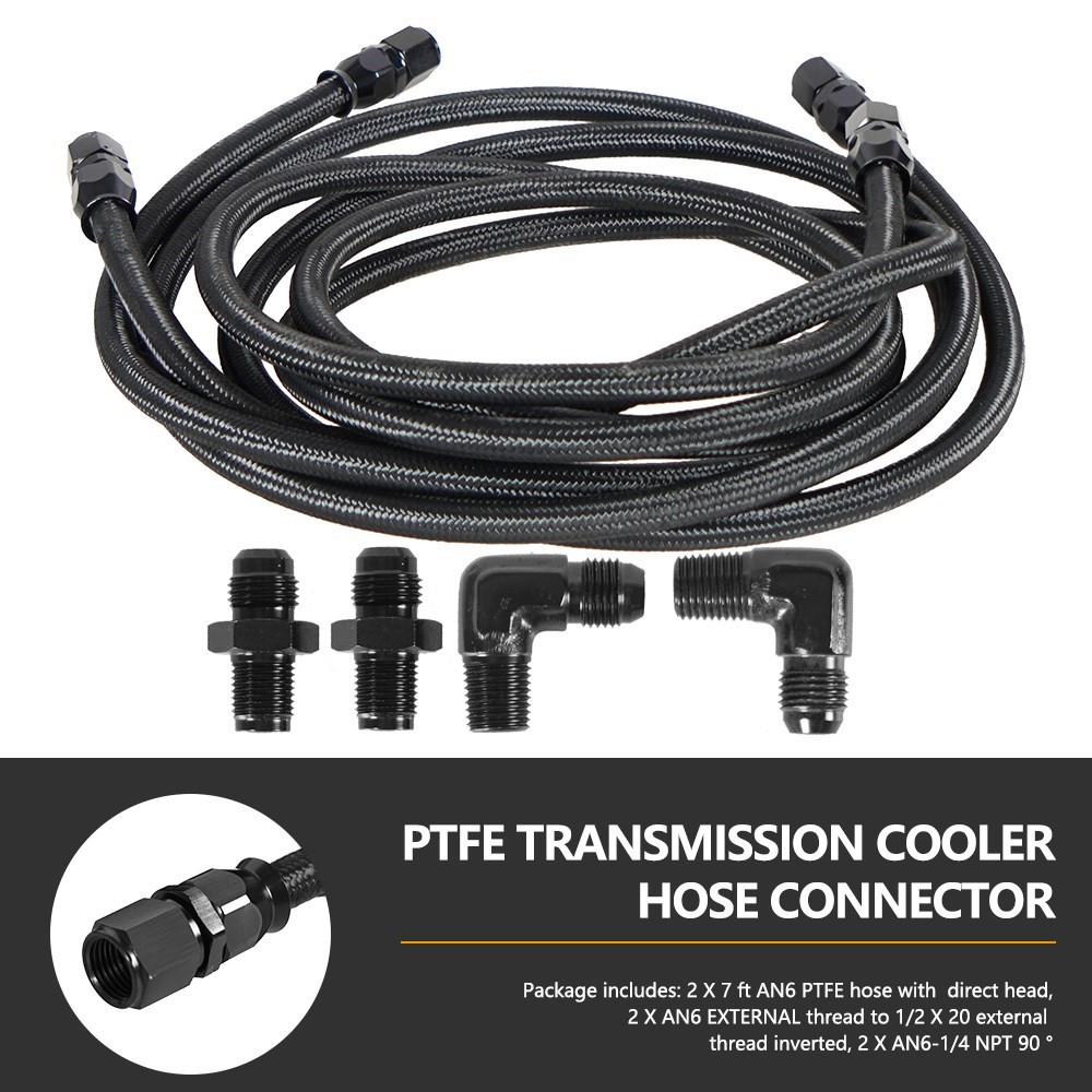 2 X 7Ft AN6 Flexible PTFE Tran - огляд і ціна Flexible Hose Braided