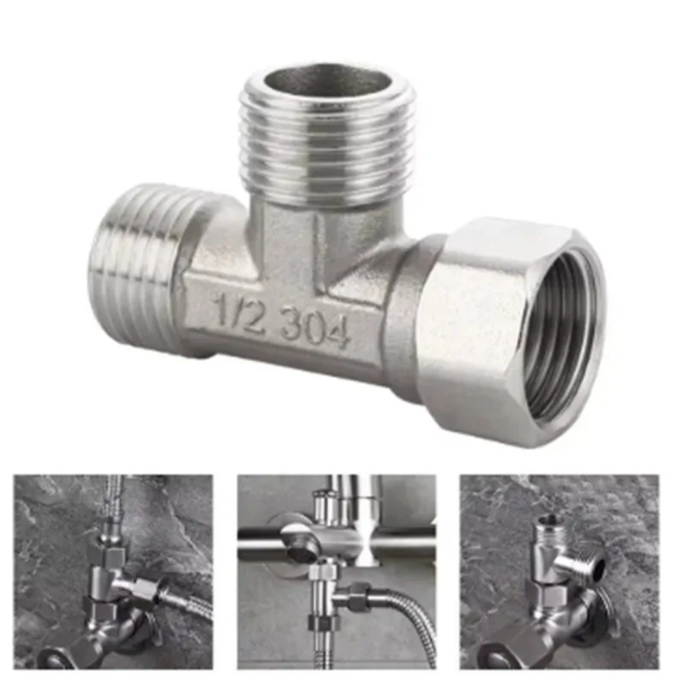 G1/2 Stainless Steel T Adapter - огляд і ціна Shower Valve Cartridge