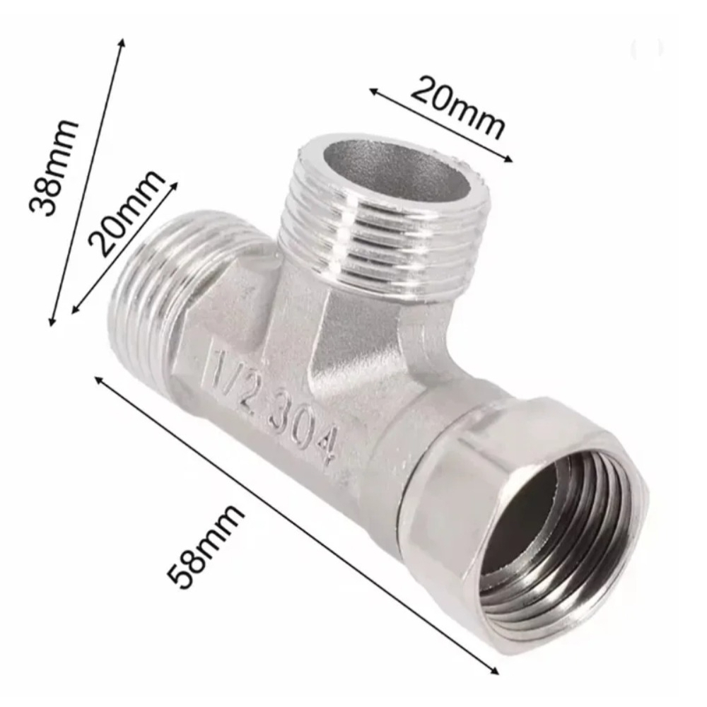 G1/2 Stainless Steel T Adapter - огляд і ціна Shower Valve Cartridge