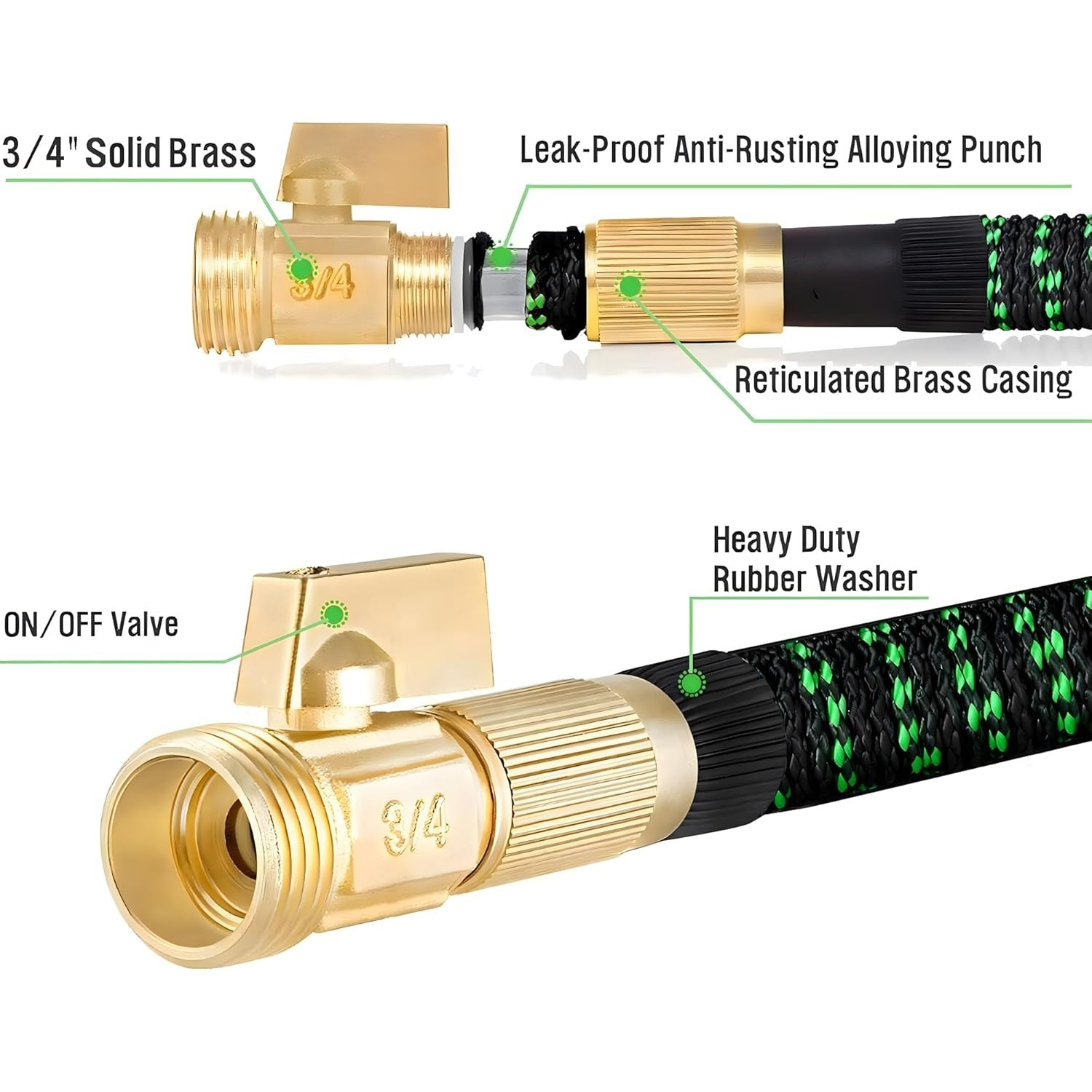 Non-Expandable Garden Hose wit - огляд і ціна Flexible Hose Braided