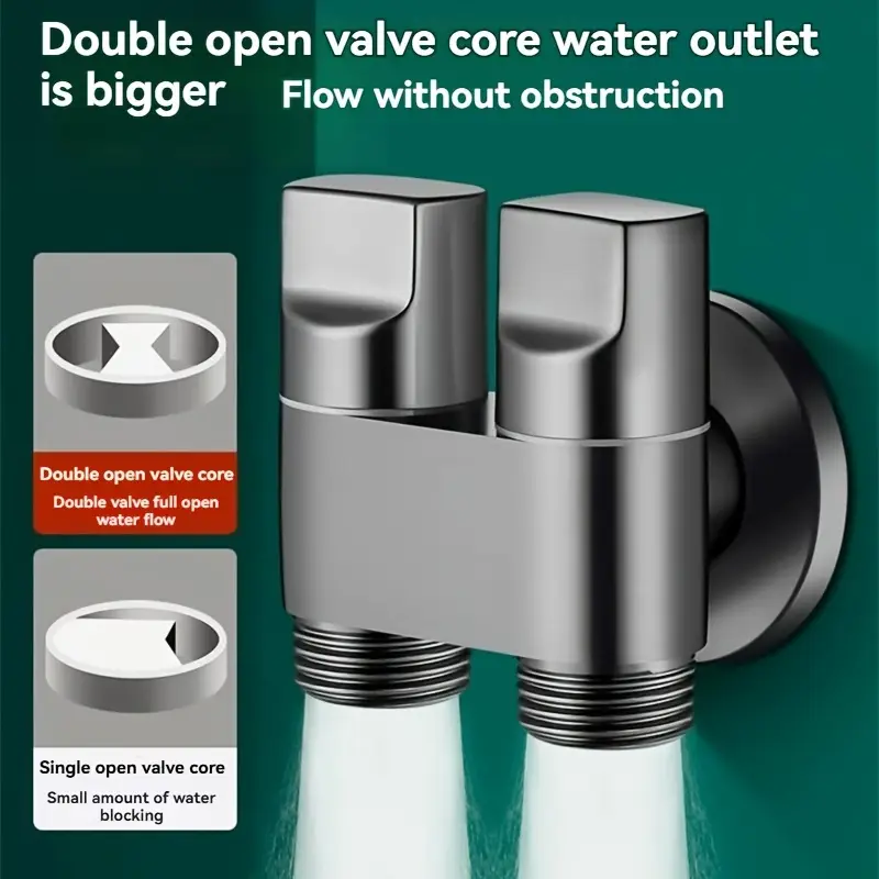 Stainless steel double outlet  - огляд і ціна Toilet Fill Valve