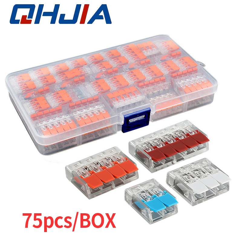 75PCS Mini Quick Lever Wire Ca - огляд і ціна Push Fit Connector