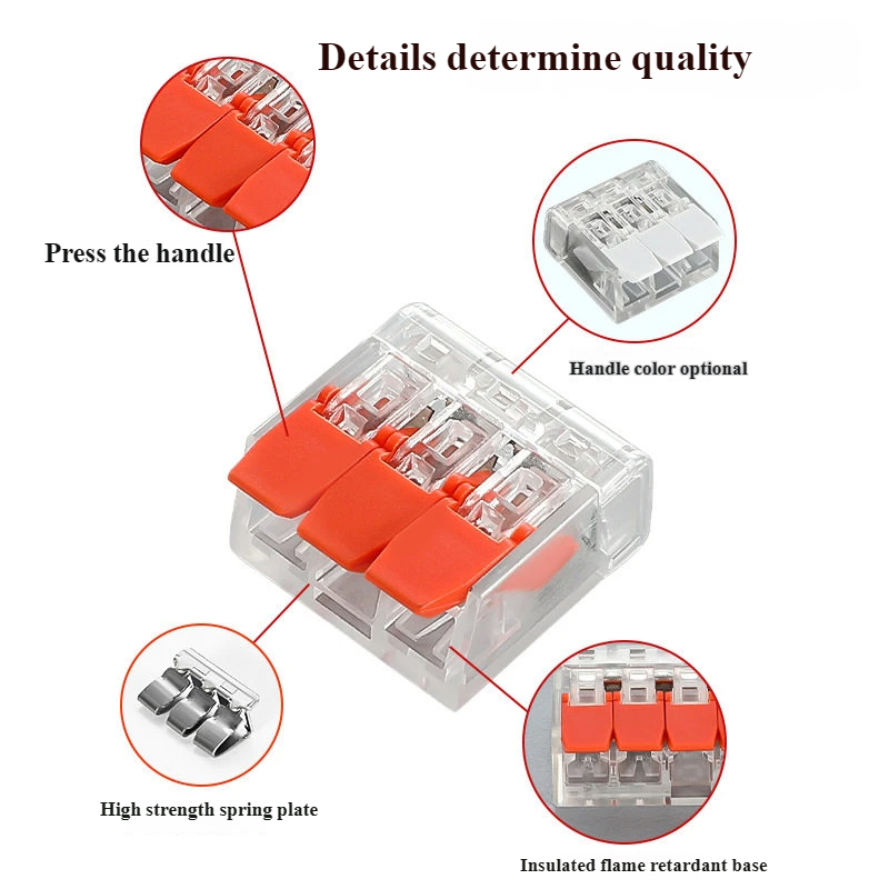 75PCS Mini Quick Lever Wire Ca - огляд і ціна Push Fit Connector