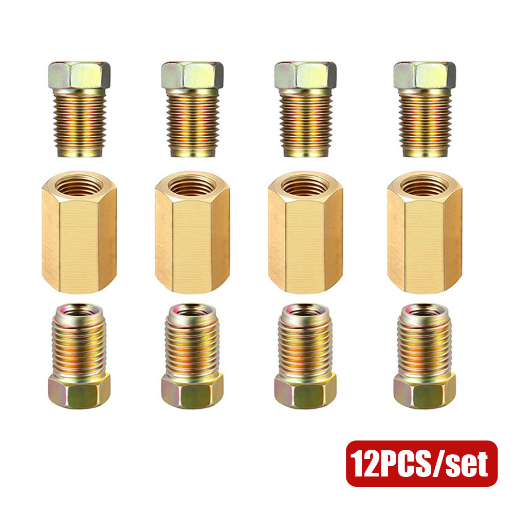 12pcs 3/16 (3/8-24 Inverted) B - огляд і ціна Compression Fitting Brass
