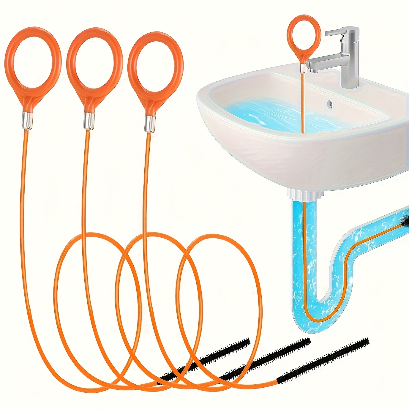 Sink Snake Hair Remover Tool,  - огляд і ціна Drain Snake Flexible
