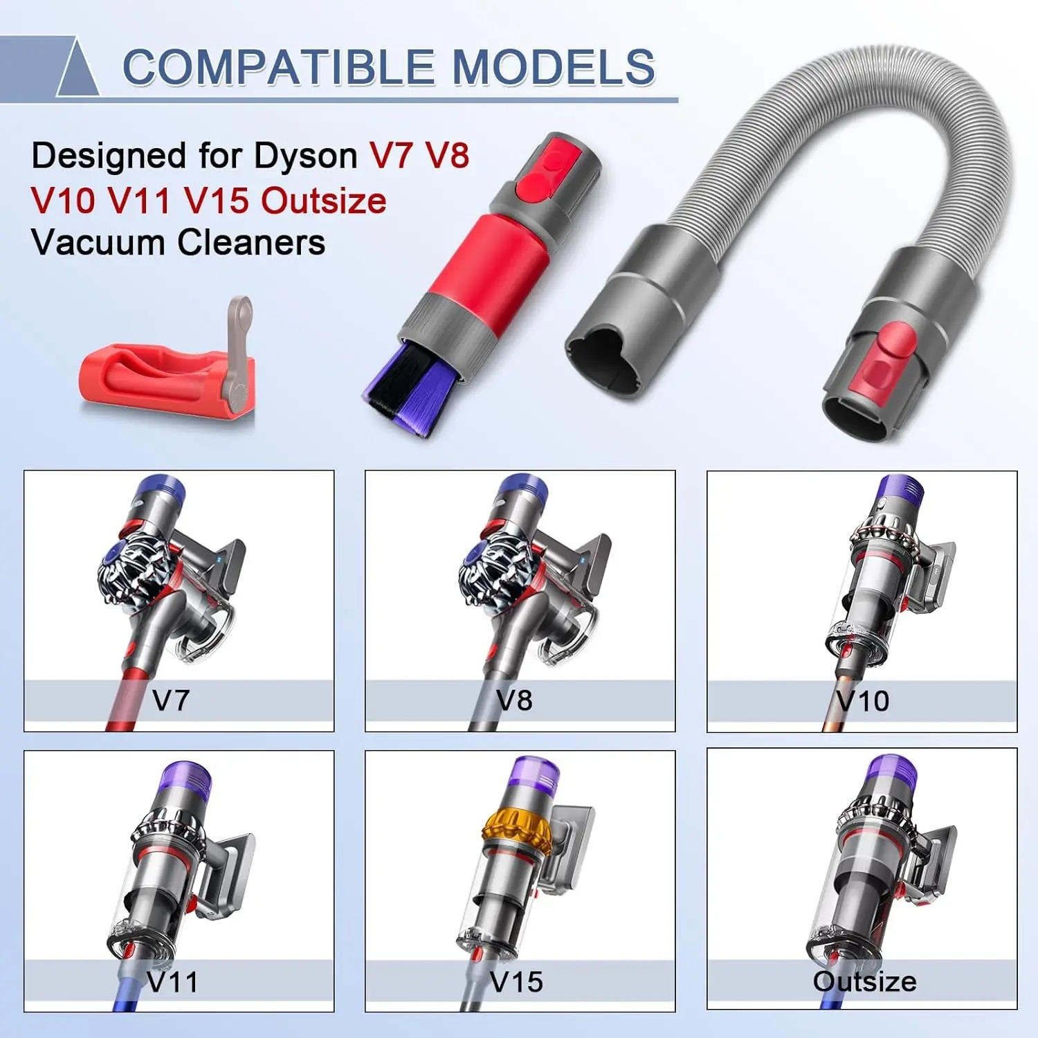 For Dyson V7 V8 V10 V11 V15 Va - огляд і ціна Flexible Hose Braided