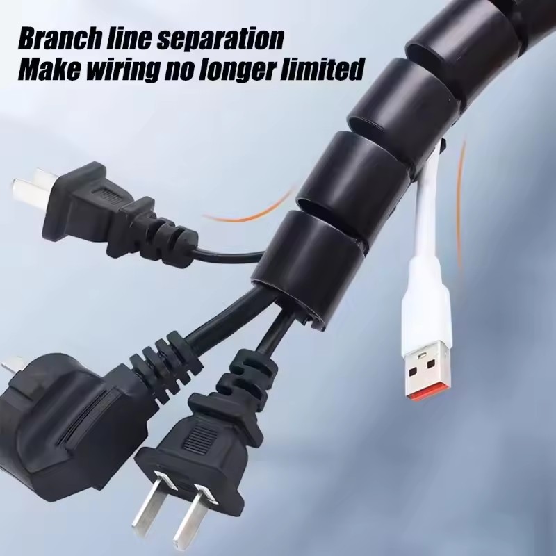 2M Flexible Spiral Cable Organ - огляд і ціна Plastic Pipe Clip