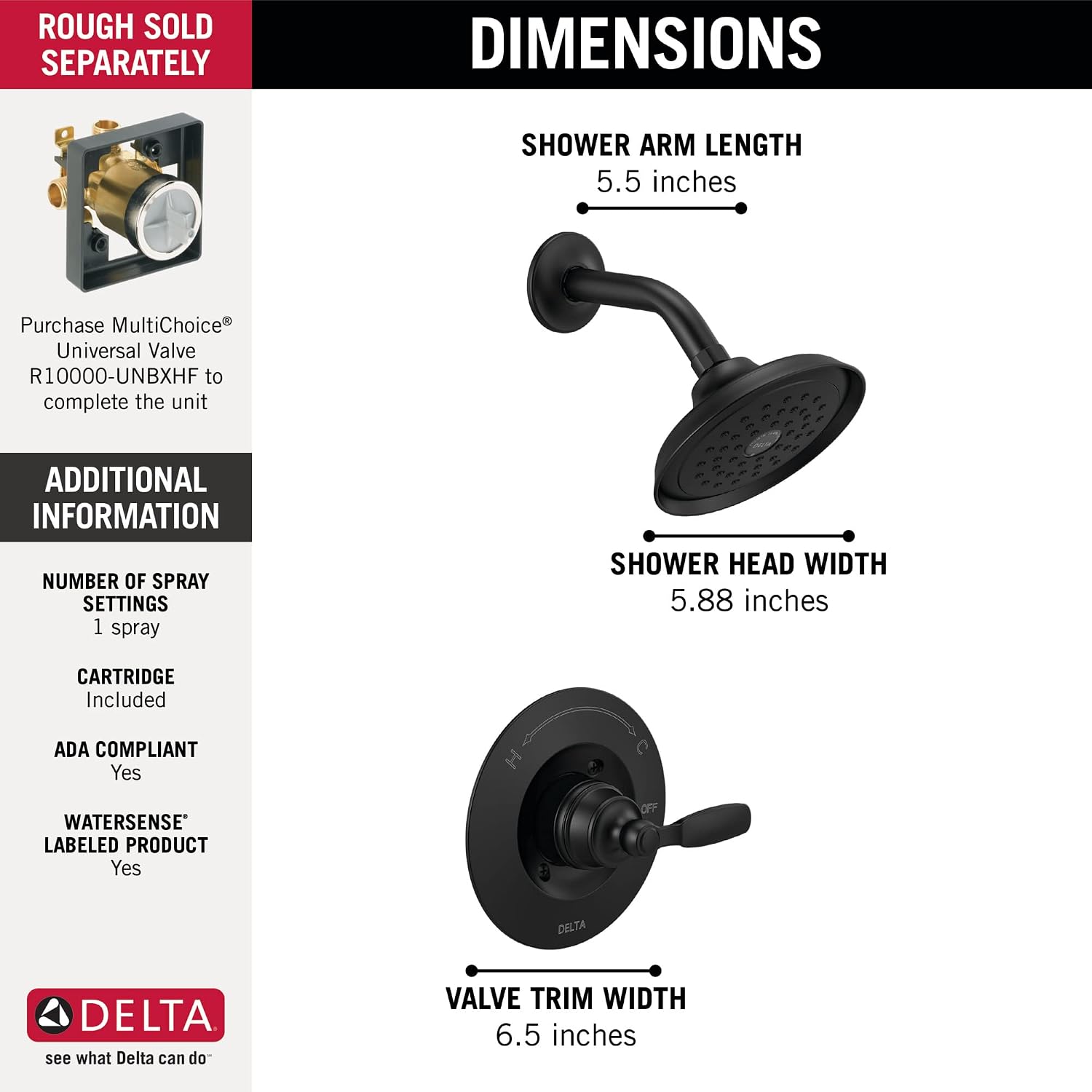 Matte Black Shower Faucet Trim - огляд і ціна Shower Valve Cartridge