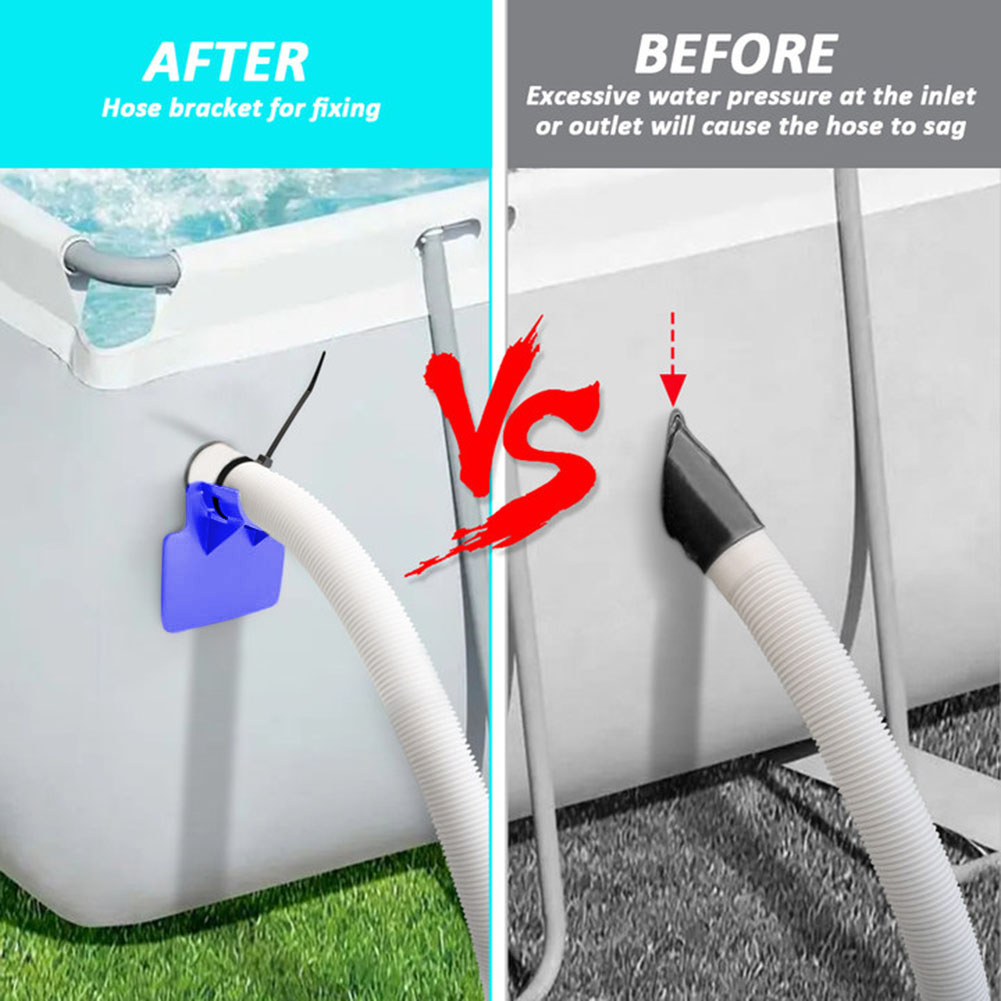 2pcs Swimming Pool Pipe Fixing - огляд і ціна Plastic Pipe Clip