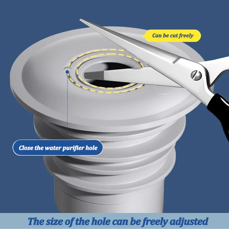 Silicone Bathroom Sewer Seal R - огляд і ціна Drain Pipe Clip