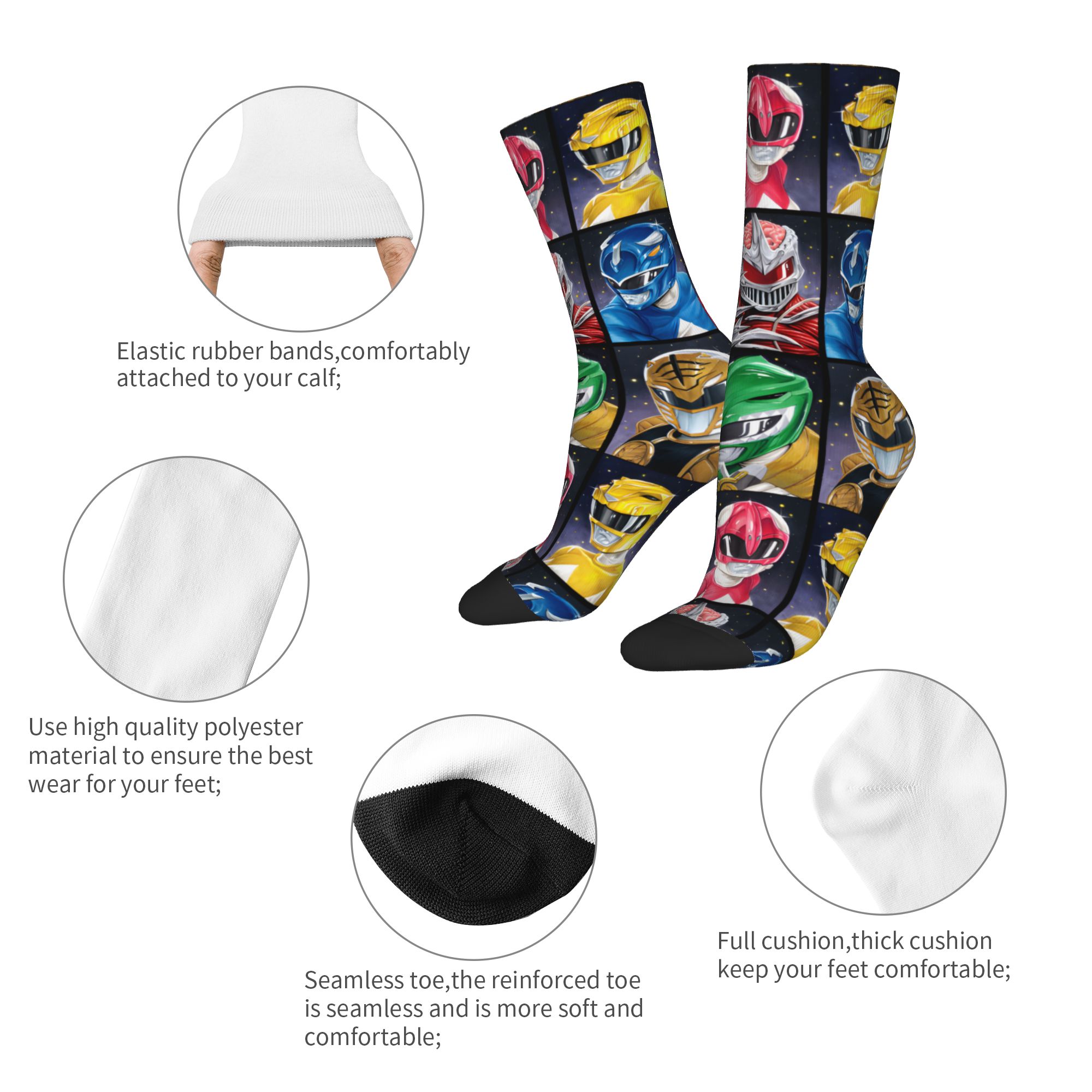 Power R-Ranger 90s Socks Men's - огляд і ціна Pipe Bending Spring